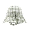 FOX & FINCH Green Gingham Sun Hat