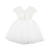 BEBE Lace Bodice W Back Bow Dress 3-7Yrs