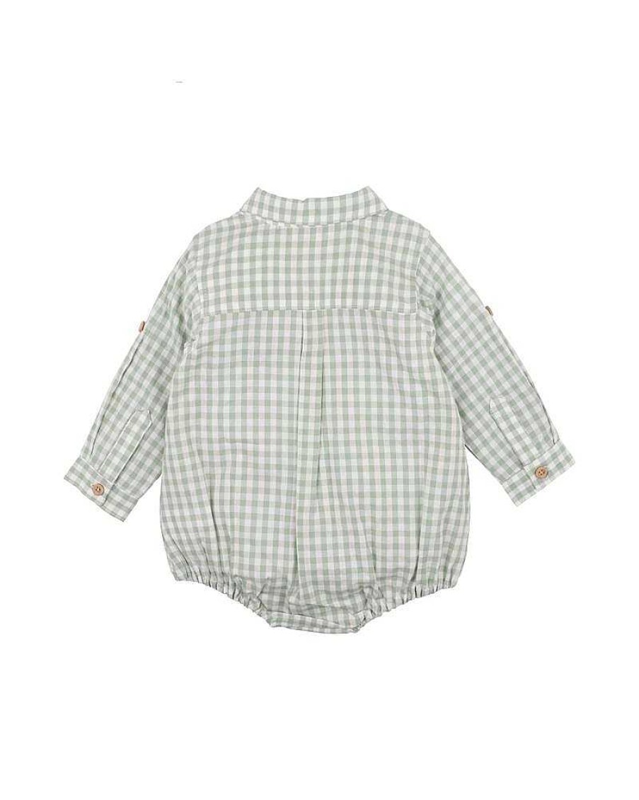 BEBE Jude Gingham Shirt Bodysuit