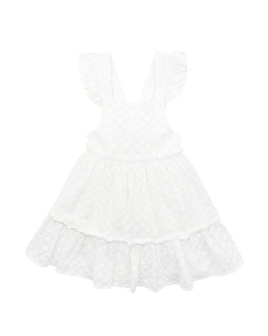 FOX & FINCH Budgie Broiderie Dress 3-7Yrs