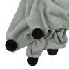 BEBE Angus Pom Pom Knitted Blanket