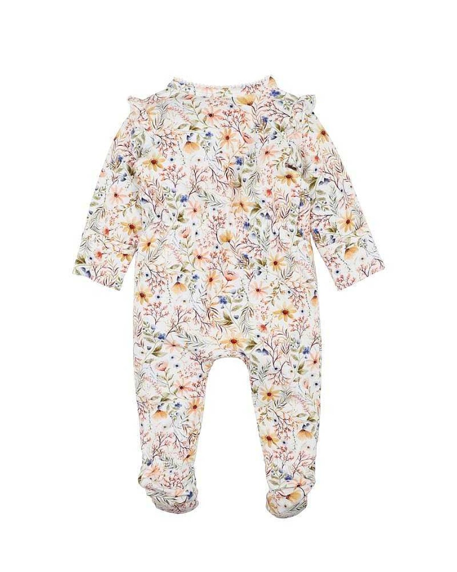 BEBE Hallie Ls Wrap Onesie