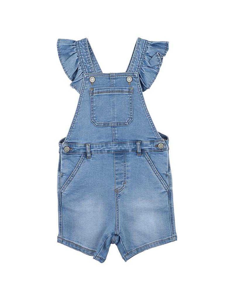 Minihaha Retro Girls Denim Overall 3-7Yrs