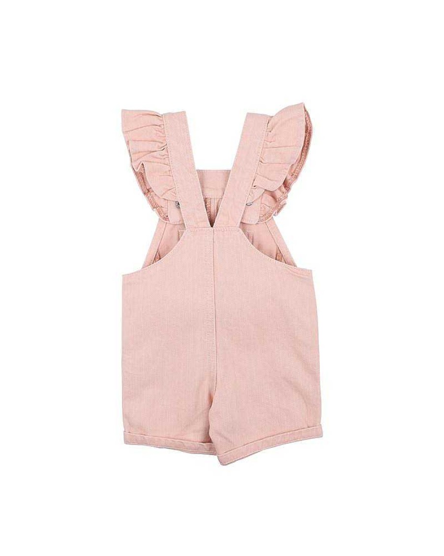 FOX & FINCH Rose Pink Denim Overall