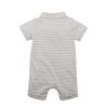 BEBE Dino Stripe Polo Romper