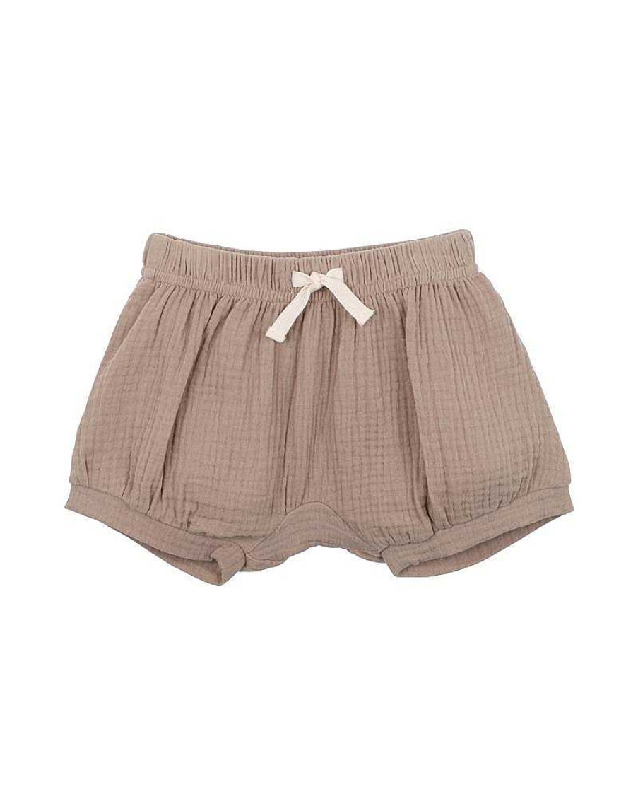 BEBE Taupe Crinkle Shorts