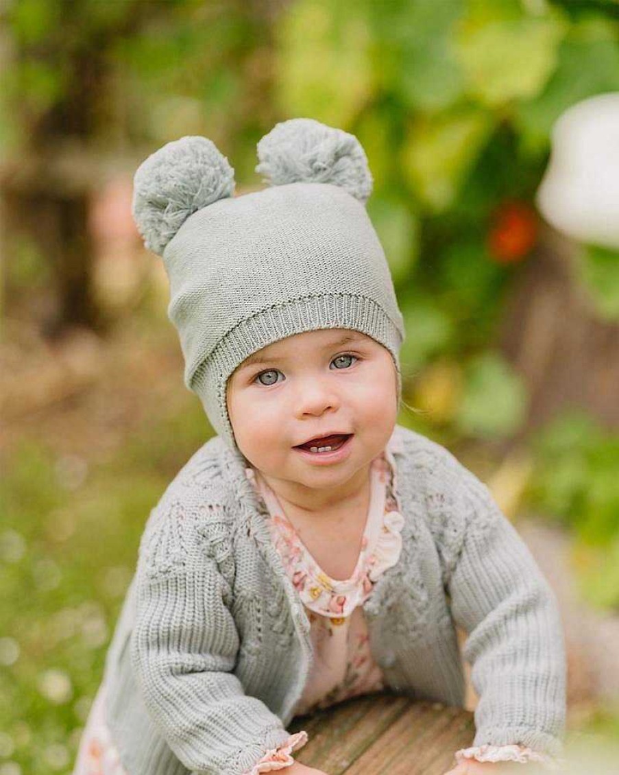 BEBE Ciara Pom Pom Knitted Beanie