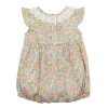 BÉBÉ Swirling Petals Collar Romper