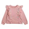 FOX & FINCH Midnight Daisy Frill Sweat Top 3-7 Yrs