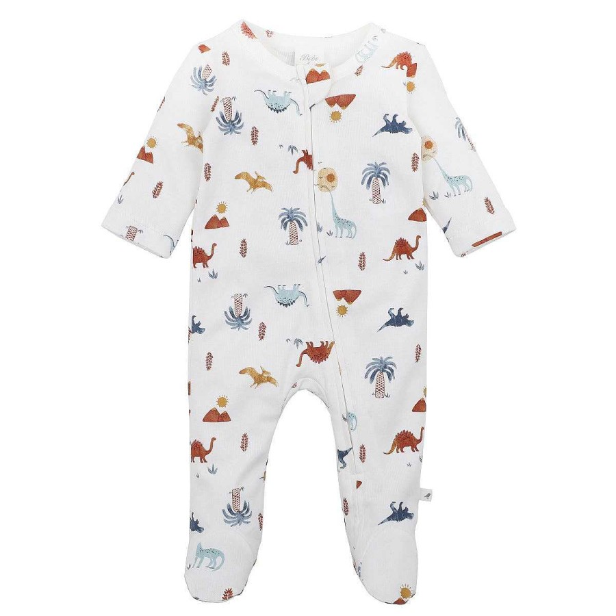 WHITE LABEL Dino Organic Ls Romper