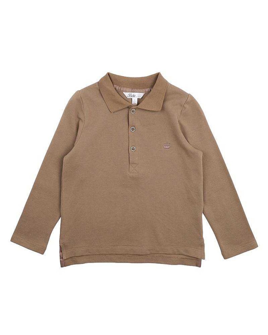 BEBE Liam Ls Polo Caramel 3-7 Yrs