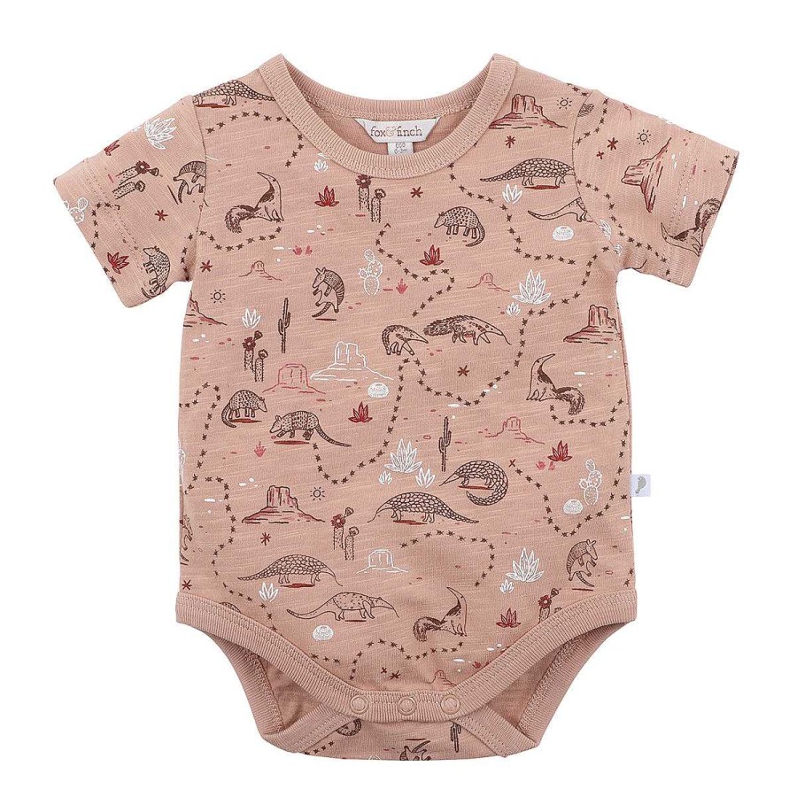 FOX & FINCH Armadillo Print Bodysuit