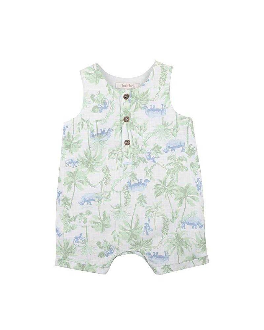 FOX & FINCH Savanna Print Romper