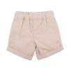 FOX & FINCH Almond Canvas Woven Shorts