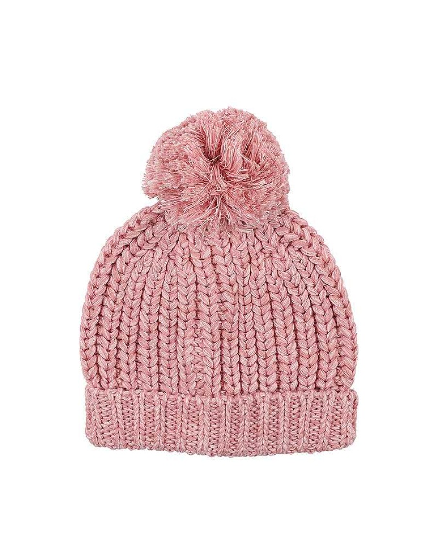 FOX & FINCH Pink Rib Beanie