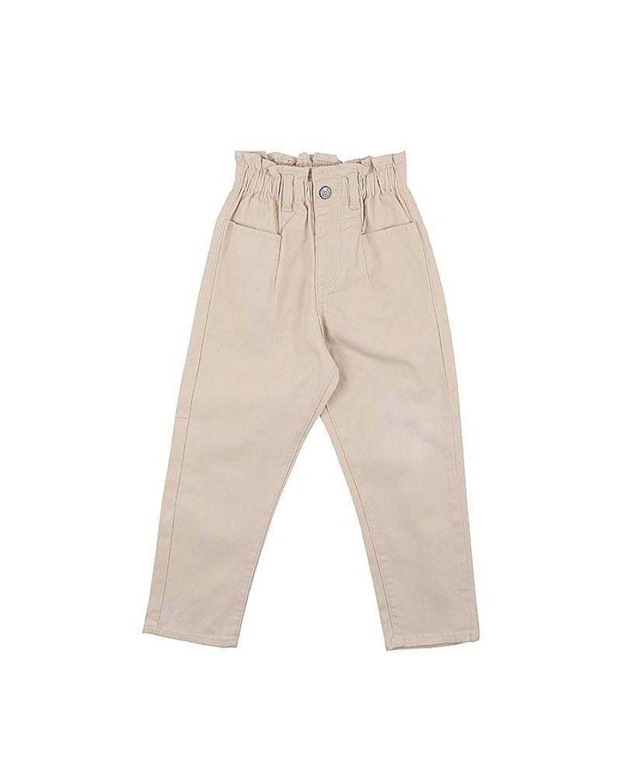 FOX & FINCH Paperbag Twill Pants 3-7 Yrs