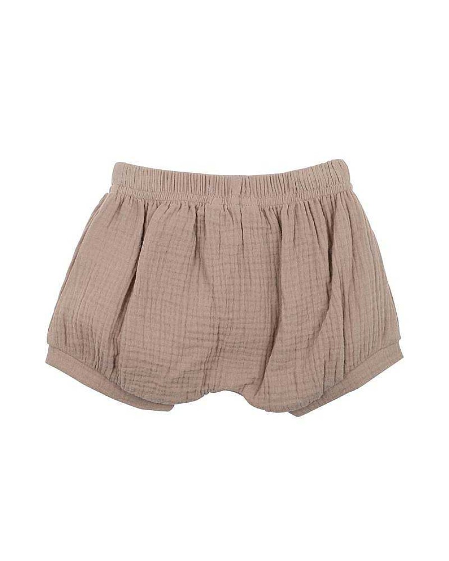 BEBE Taupe Crinkle Shorts