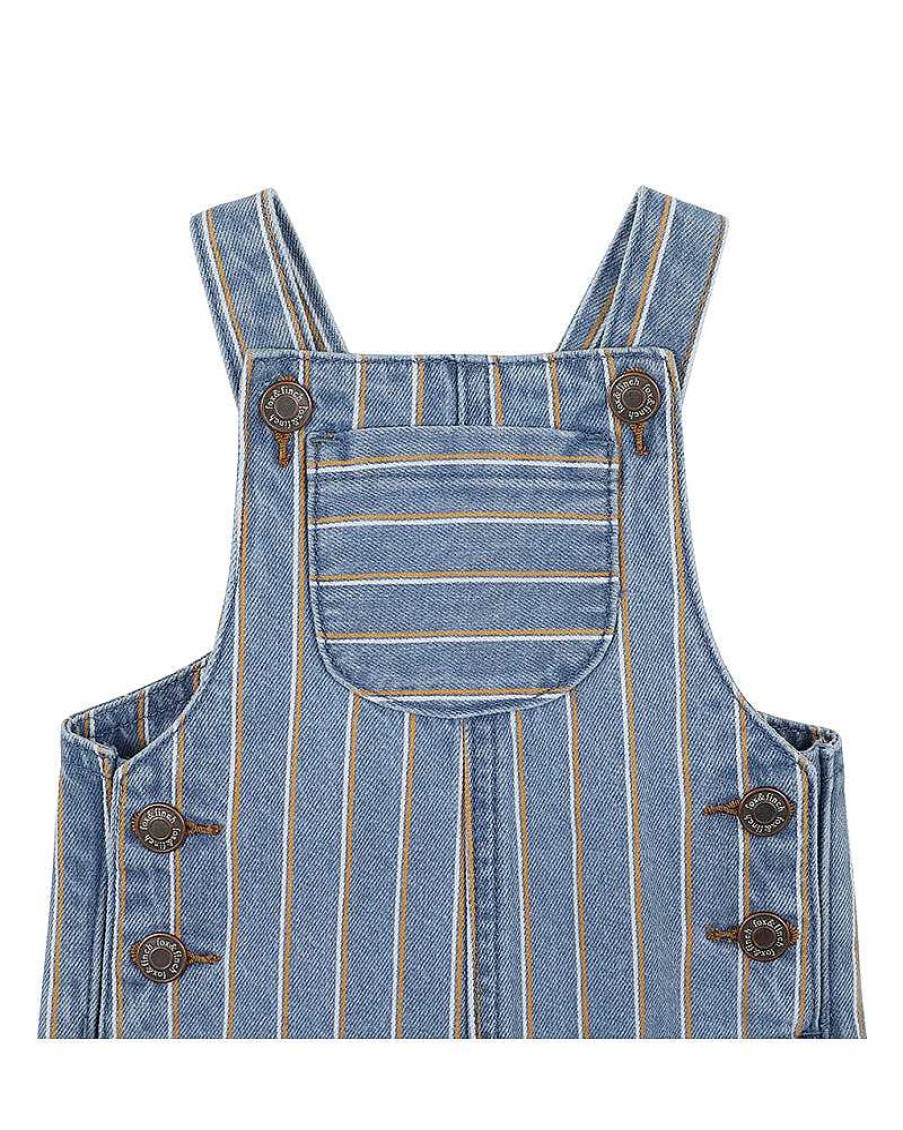 FOX & FINCH Roboto Denim Stripe Overall