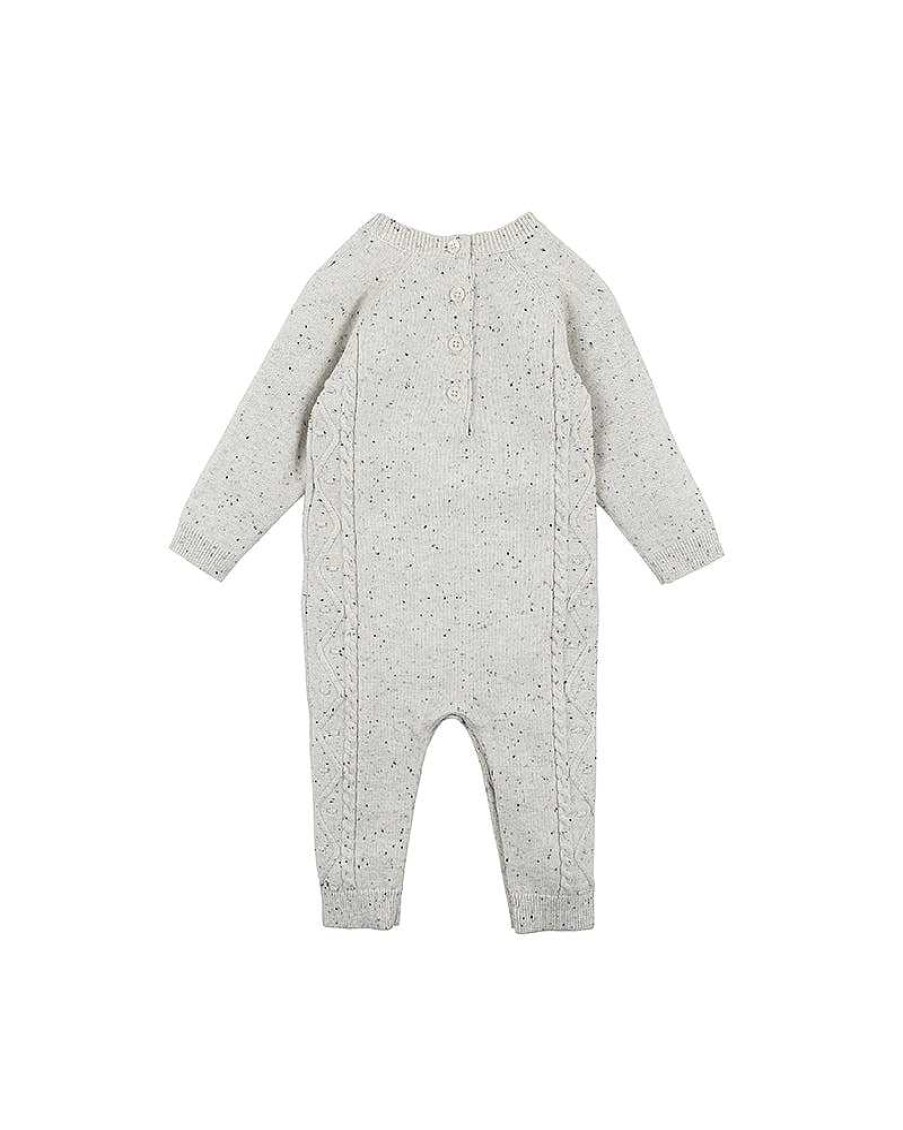 BEBE Blair Cable Knit Romper