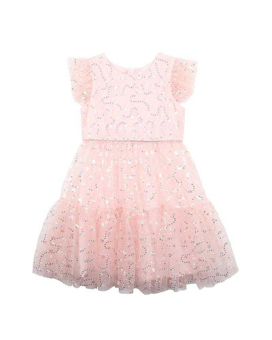 BEBE Party Sparkle Frill Dress 3-7Yrs