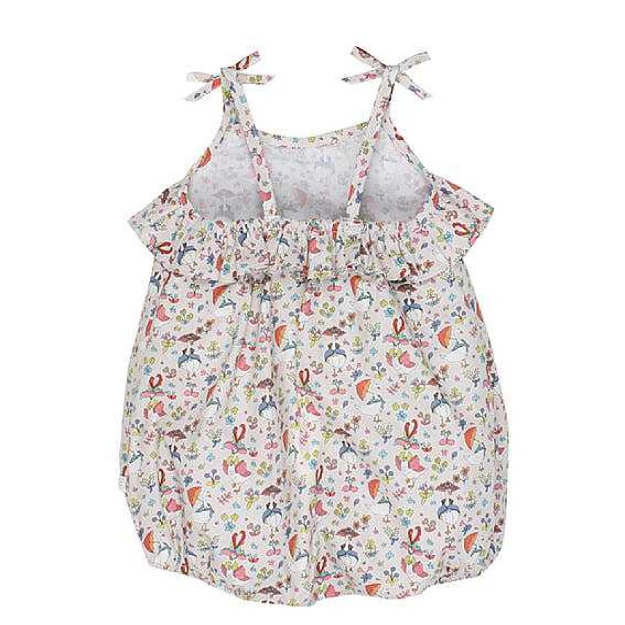 BÉBÉ Liberty Woven Frill Romper