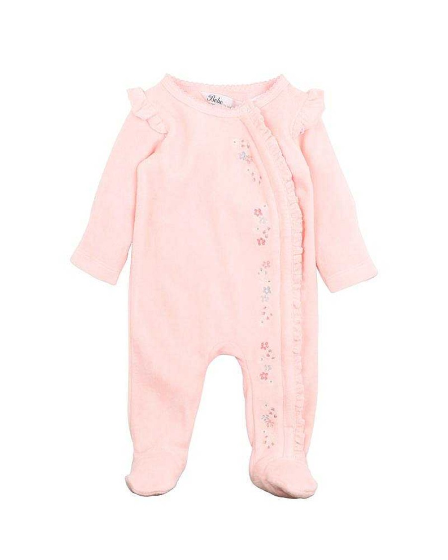 BEBE Ciara Ls Velour Onesie