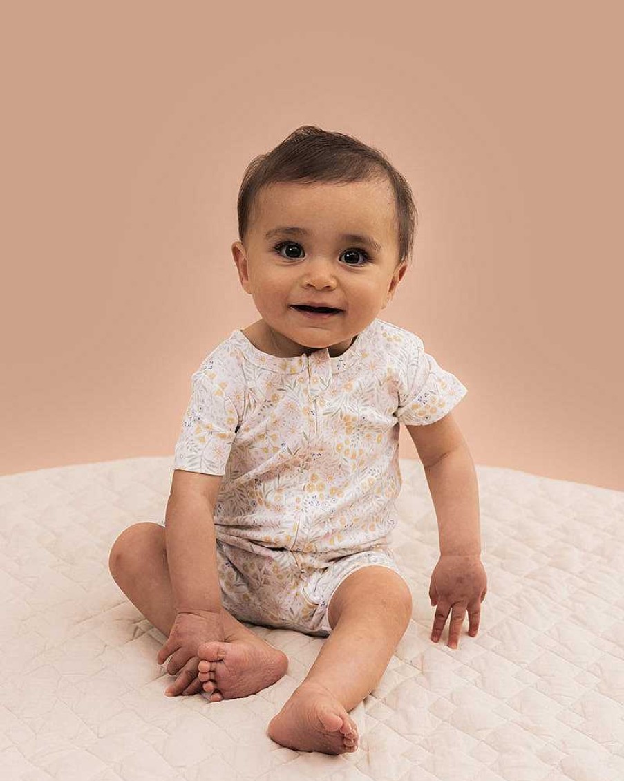 BEBE WHITE LABEL ORGANIC Sunday Organic Ss Romper