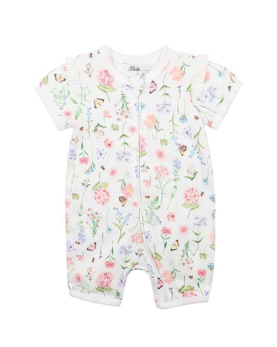 BEBE Peggy Ss Zip Romper