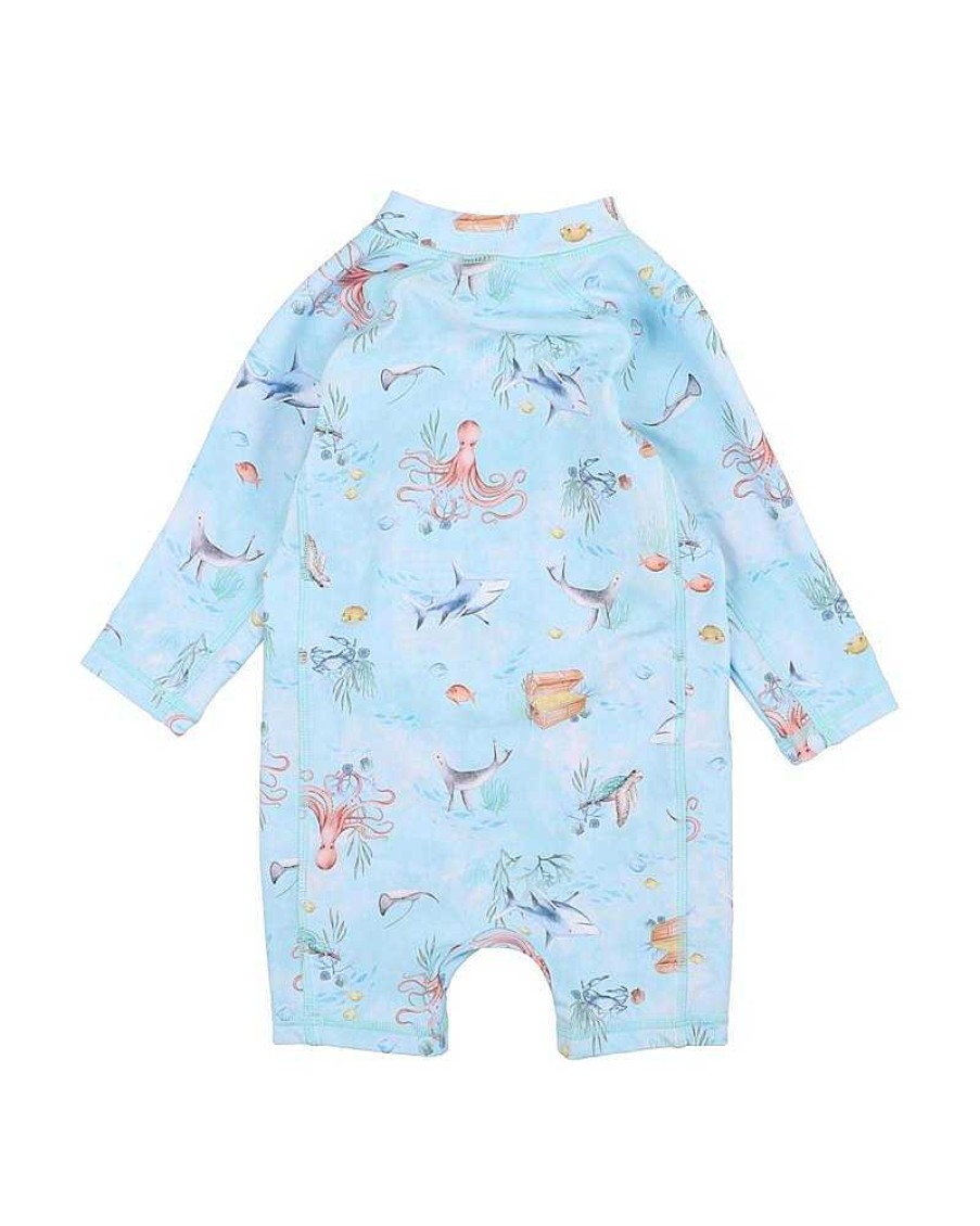 MINIHAHA Flinn Print Ls Sunsuit