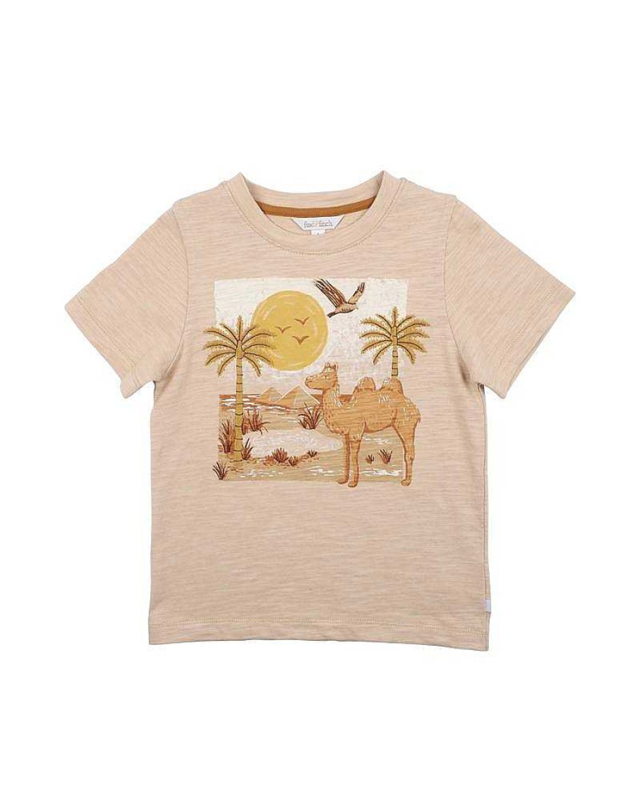 FOX & FINCH Desert Camel Tee 3-7Yrs