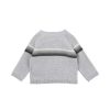 BEBE White Marl Stripe Wrap Jumper