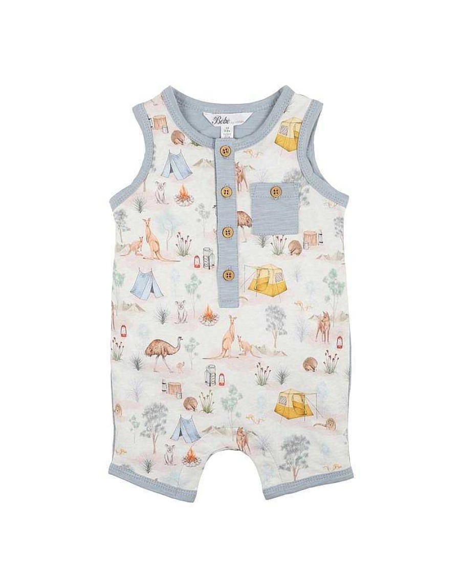 BEBE Atticus Koala Back Romper