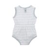 FOX & FINCH Blue Check Bodysuit