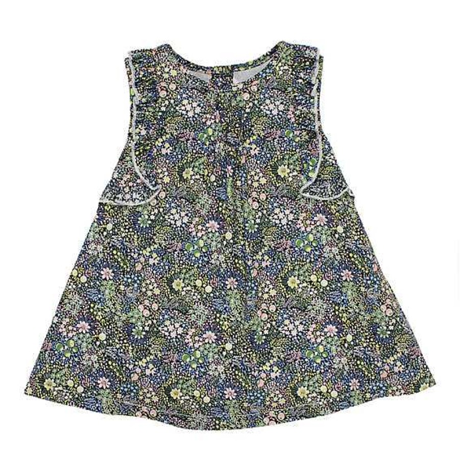 BÉBÉ Liberty Sleeveless Tuck Dress