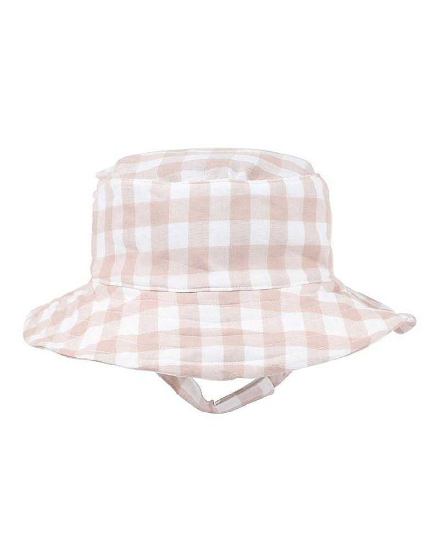 BEBE Quinn Check Sun Hat