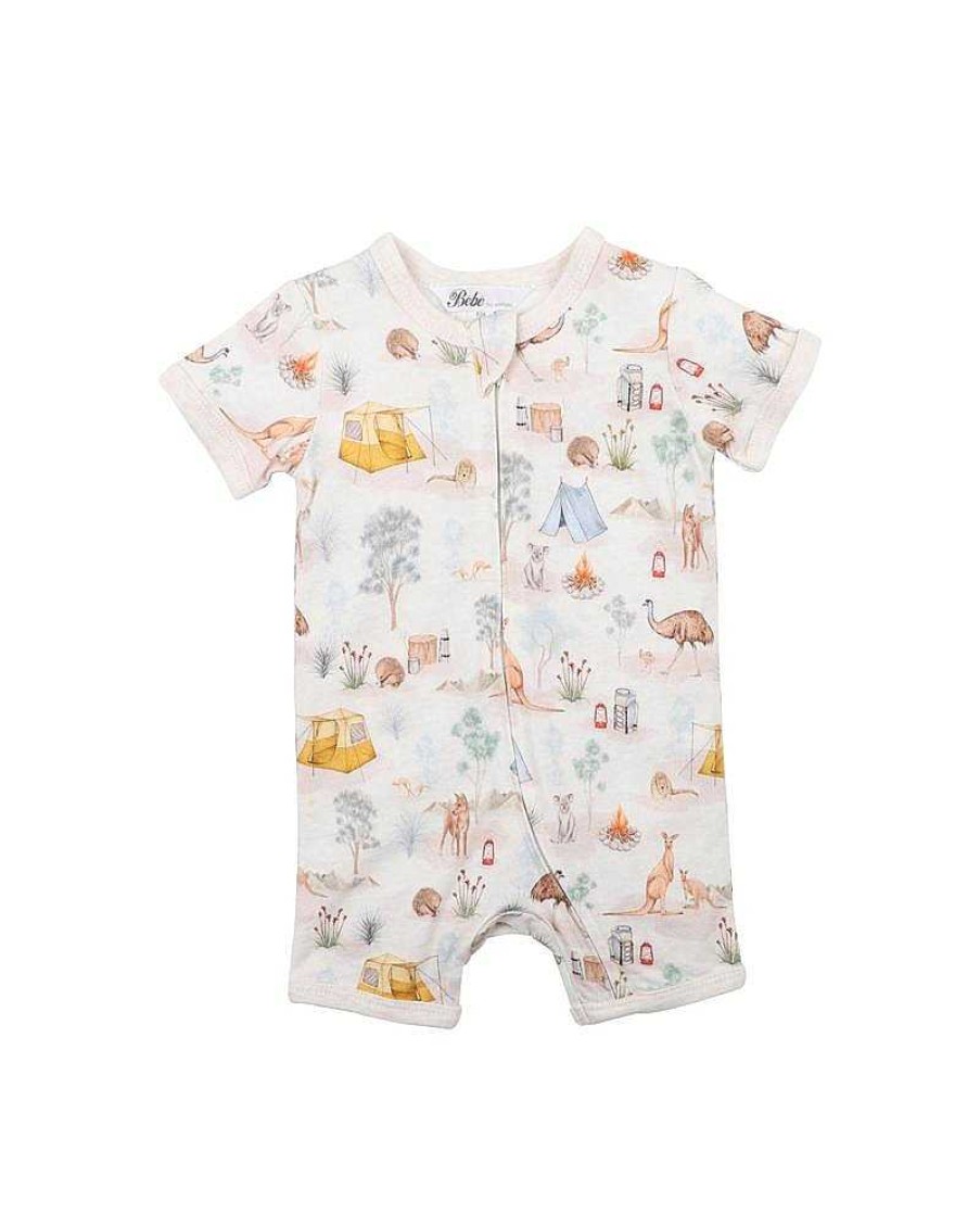 BEBE Atticus Ss Zip Romper