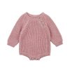 FOX & FINCH Pink Rib Knit Bodysuit