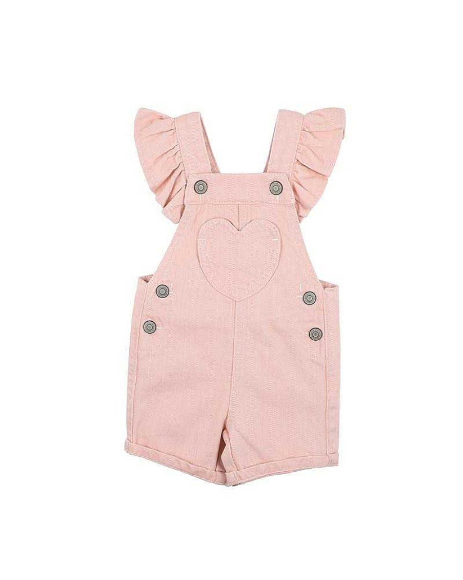 FOX & FINCH Rose Pink Denim Overall