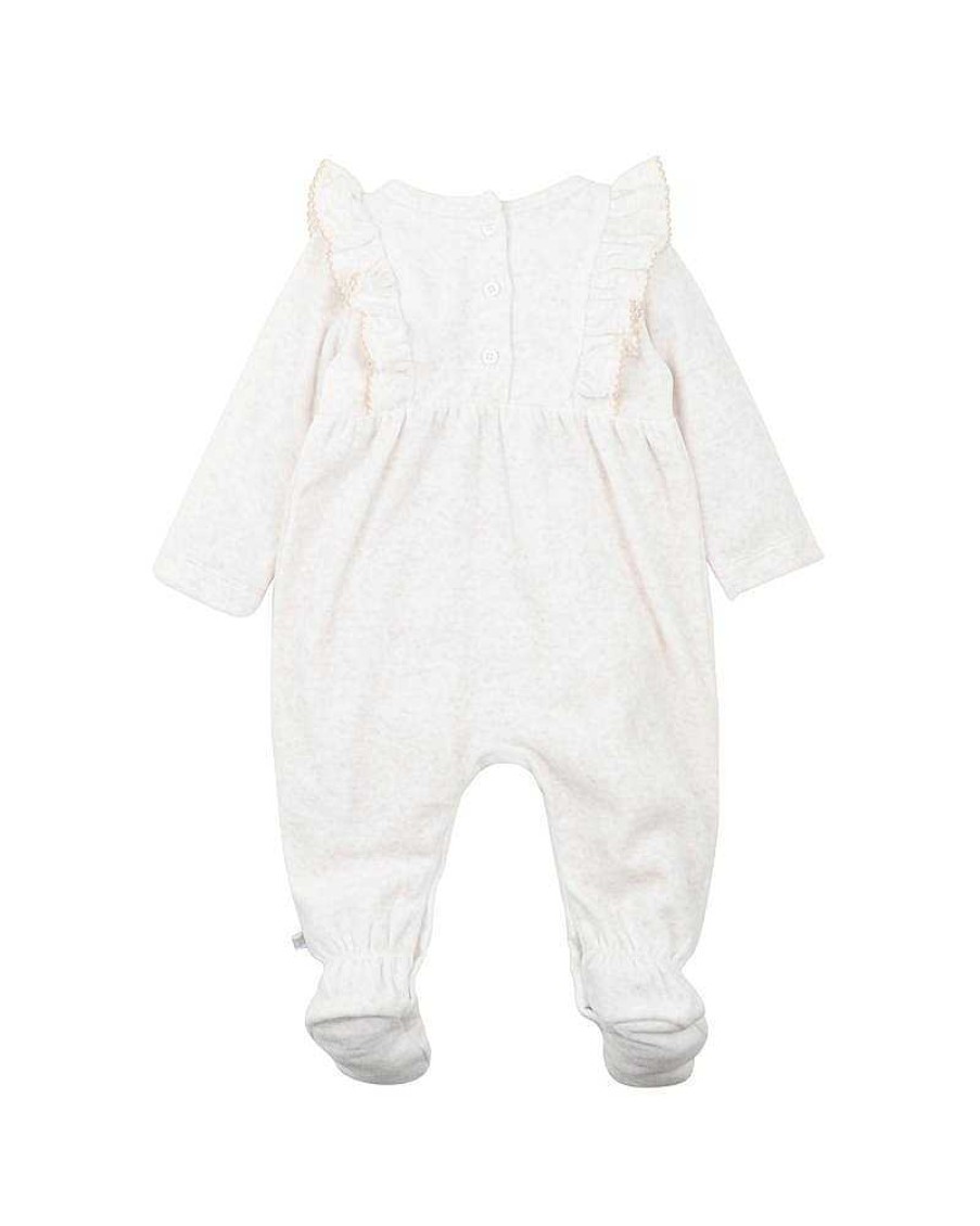 FOX & FINCH Midnight Daisy Velour Onesie