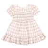 BEBE Quinn Check Dress W Shirring