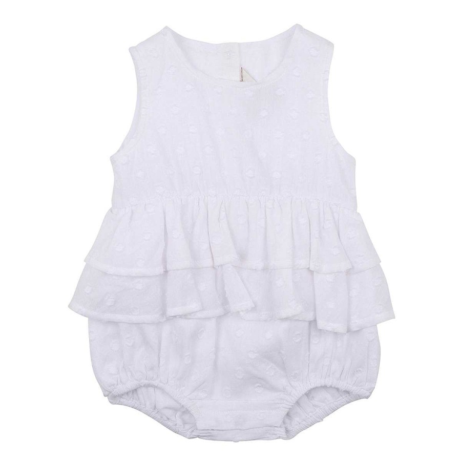 FOX & FINCH Sunrise Frill Dobby Bodysuit