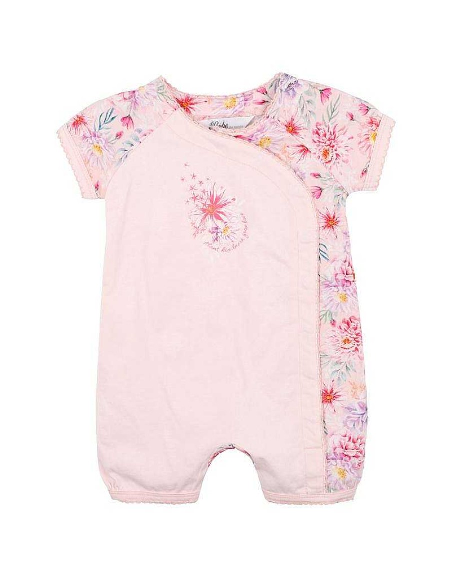 BEBE Indi Ss Wrap Romper