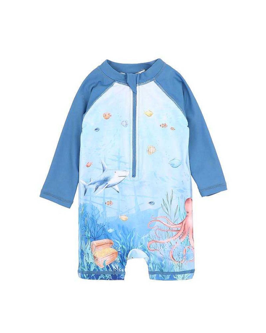 MINIHAHA Flinn Ocean Scene Swim Sunsuit