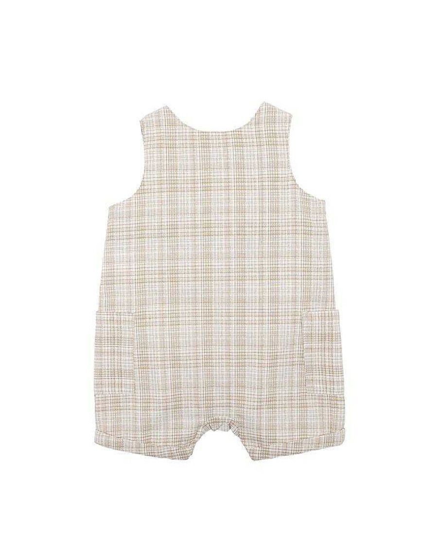 FOX & FINCH Mirage Check Romper