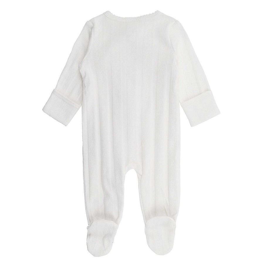 WHITE LABEL Cloud Pointelle Onesie