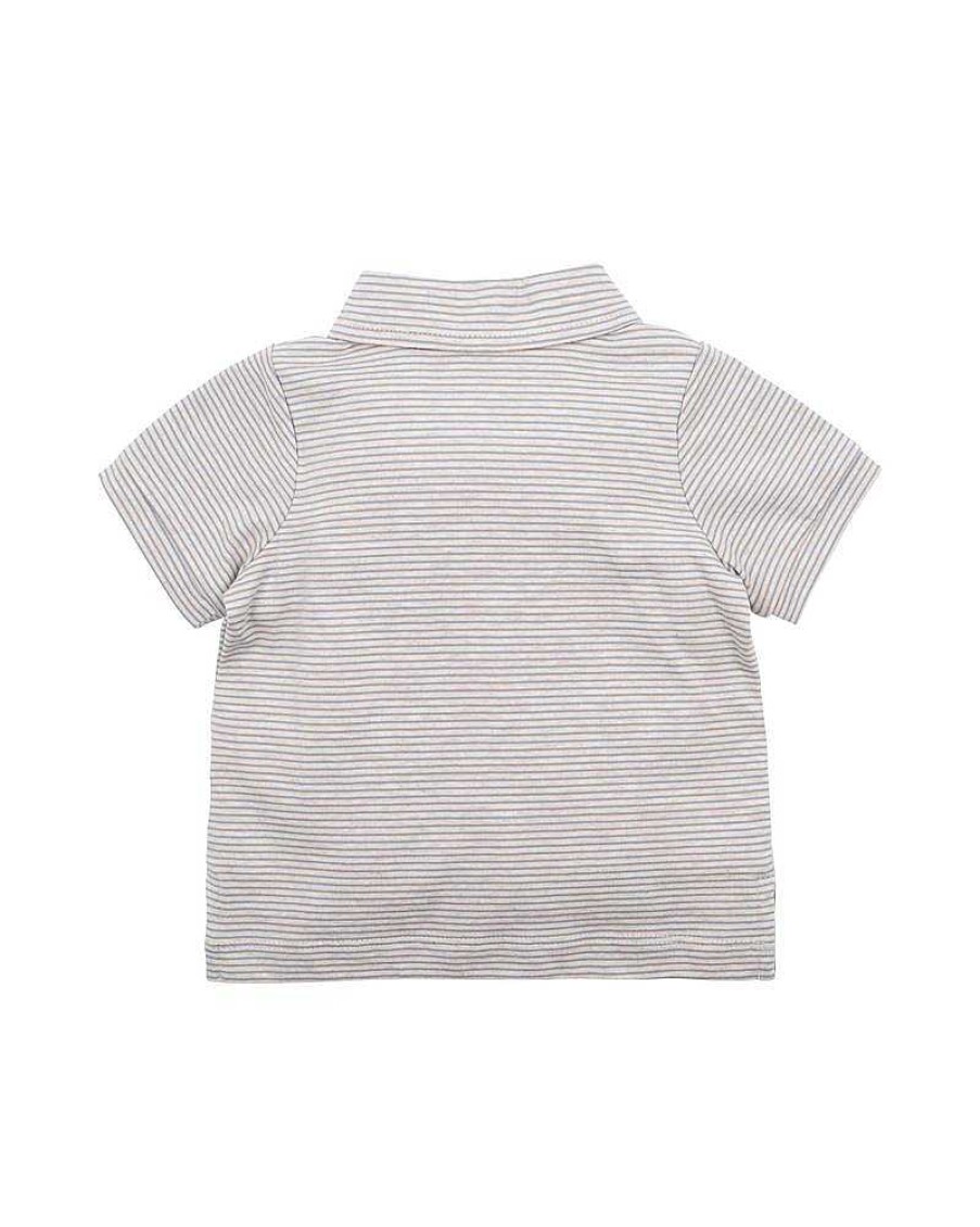 BEBE Dino Stripe Polo