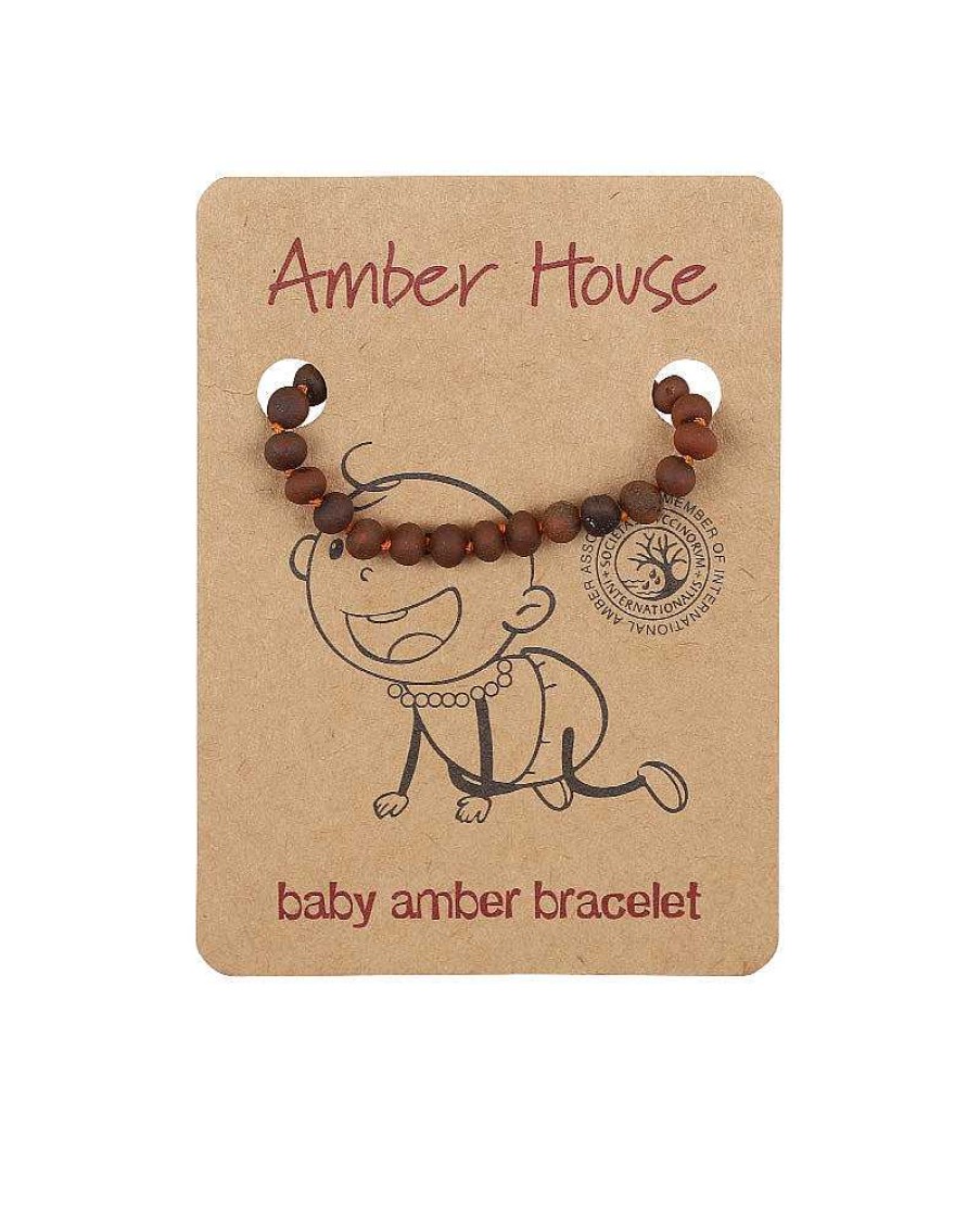 AMBER HOUSE Cognac Raw Teething Bracelet