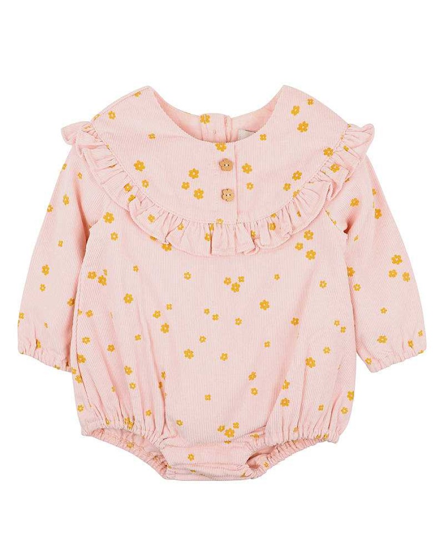 FOX & FINCH Painterly Cord Frill Bodysuit