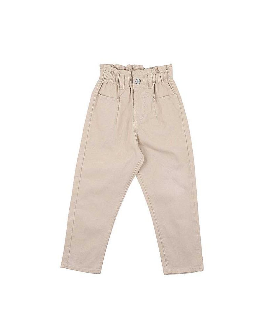 FOX & FINCH Paperbag Twill Pants 3-7Y