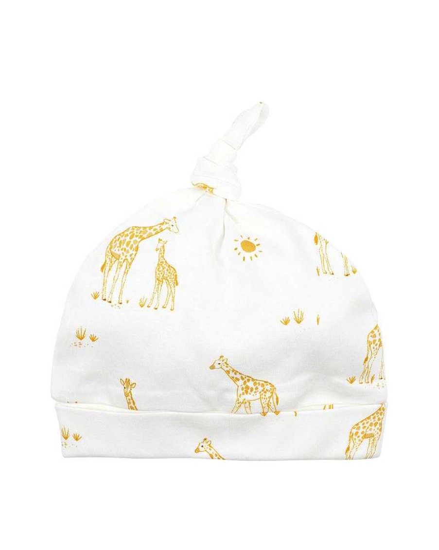 BEBE WHITE LABEL ORGANIC Giraffe Organic Beanie